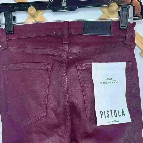 Merlot High Rise Skinny Boot Denim Jean Pistola - Picture 4 of 6